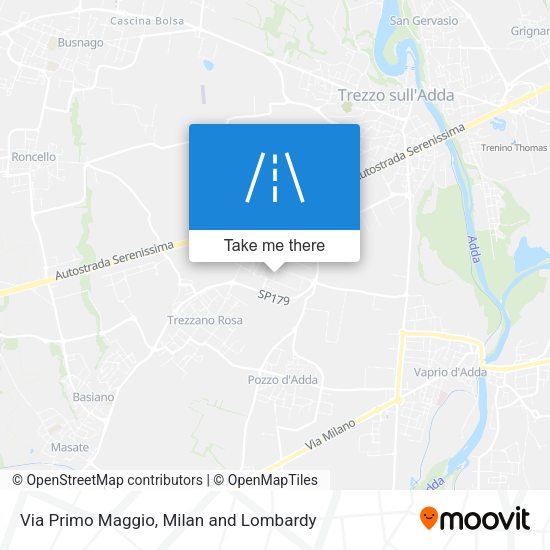 Via Primo Maggio map