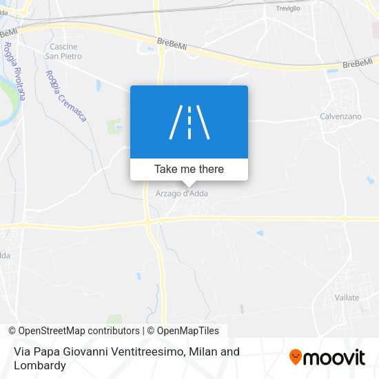 Via Papa Giovanni Ventitreesimo map