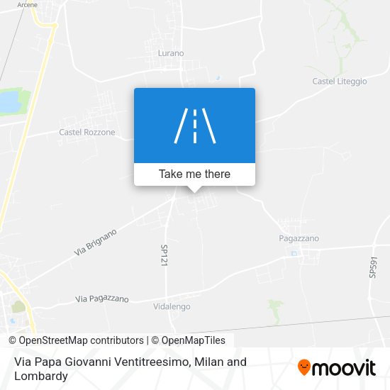Via Papa Giovanni Ventitreesimo map