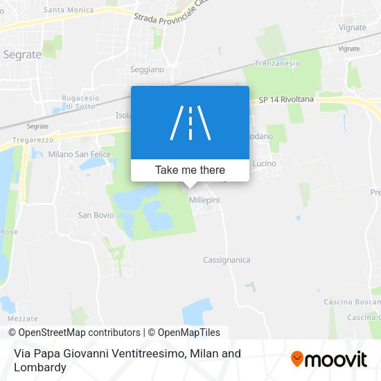 Via Papa Giovanni Ventitreesimo map