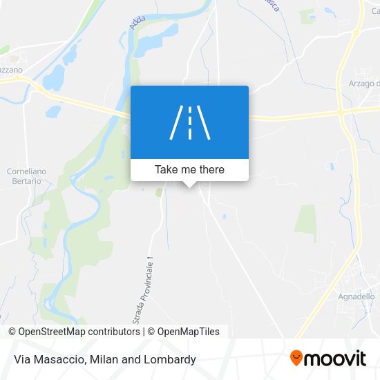 Via Masaccio map