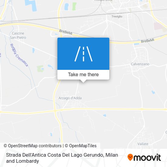Strada Dell'Antica Costa Del Lago Gerundo map
