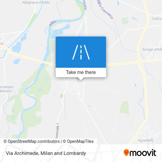 Via Archimede map