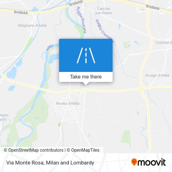 Via Monte Rosa map