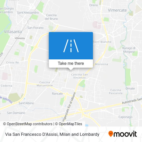 Via San Francesco D'Assisi map