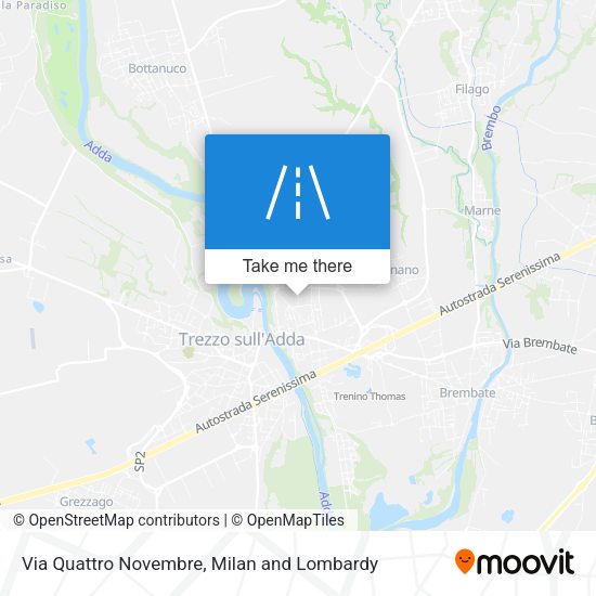 Via Quattro Novembre map