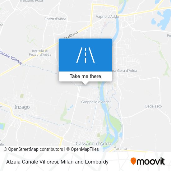 Alzaia Canale Villoresi map