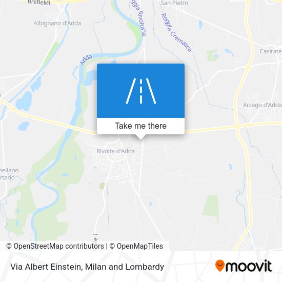 Via Albert Einstein map