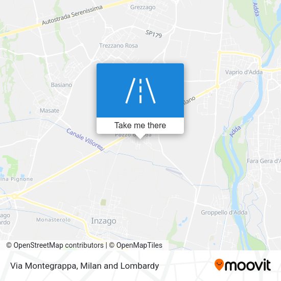 Via Montegrappa map