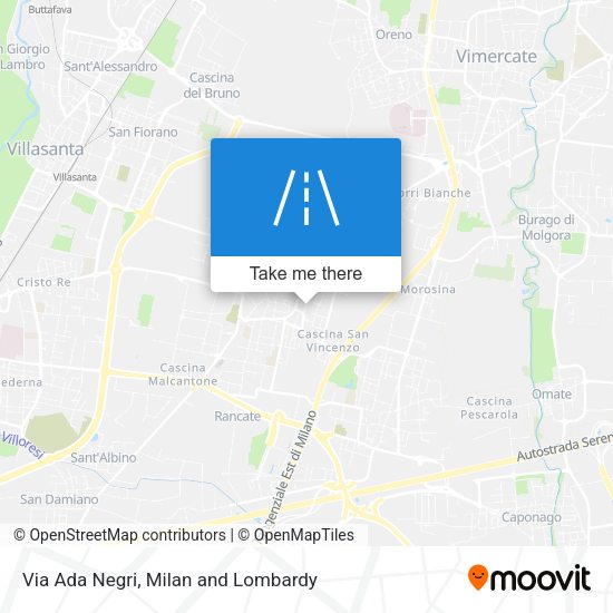 Via Ada Negri map