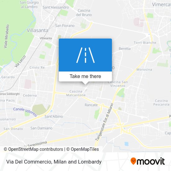 Via Del Commercio map