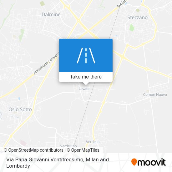Via Papa Giovanni Ventitreesimo map