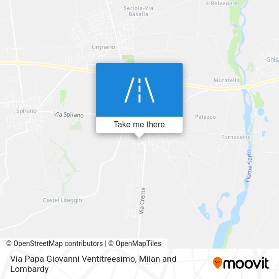 Via Papa Giovanni Ventitreesimo map