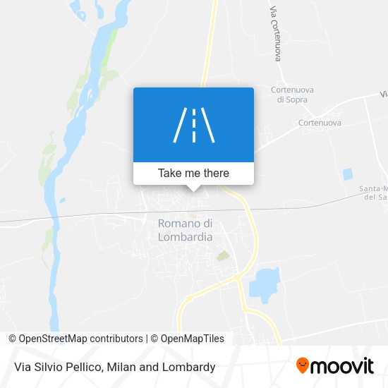 Via Silvio Pellico map