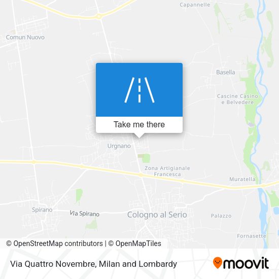 Via Quattro Novembre map