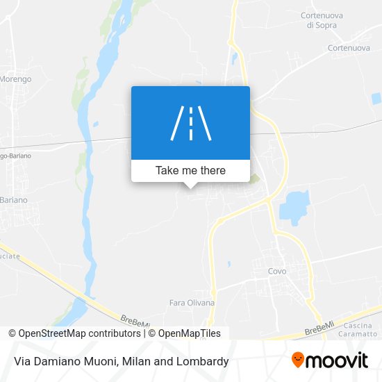 Via Damiano Muoni map
