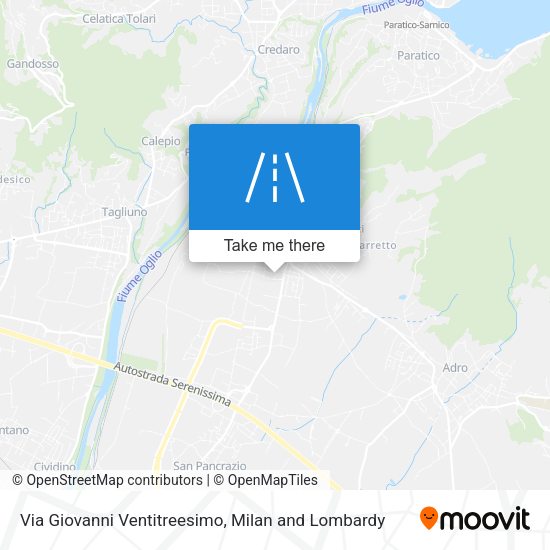 Via Giovanni Ventitreesimo map