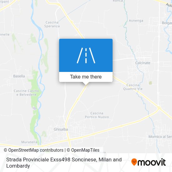 Strada Provinciale Exss498 Soncinese map