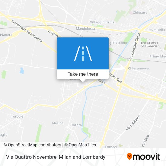 Via Quattro Novembre map