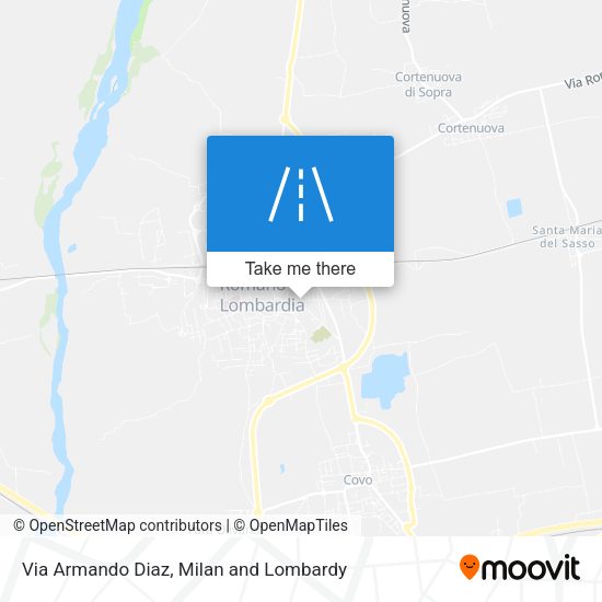 Via Armando Diaz map