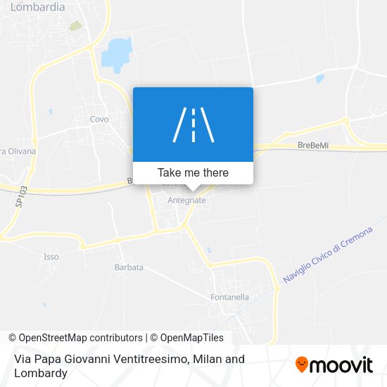 Via Papa Giovanni Ventitreesimo map