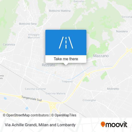 Via Achille Grandi map