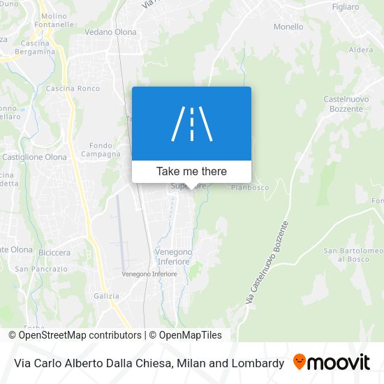 Via Carlo Alberto Dalla Chiesa map