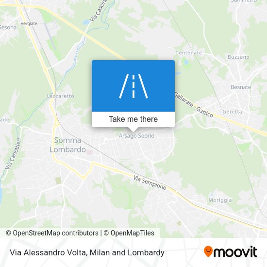 Via Alessandro Volta map