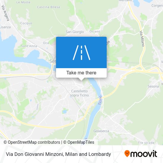 Via Don Giovanni Minzoni map