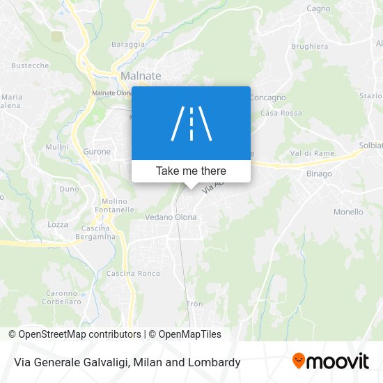 Via Generale Galvaligi map