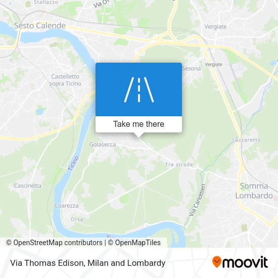 Via Thomas Edison map