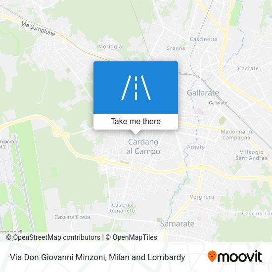 Via Don Giovanni Minzoni map