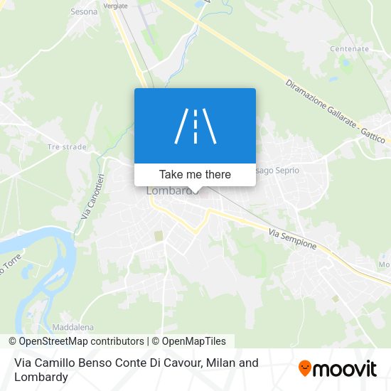 Via Camillo Benso Conte Di Cavour map
