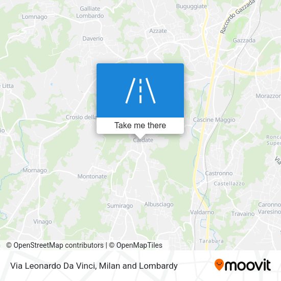 Via Leonardo Da Vinci map