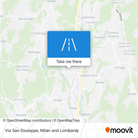 Via San Giuseppe map
