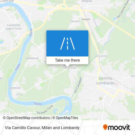 Via Camillo Cavour map