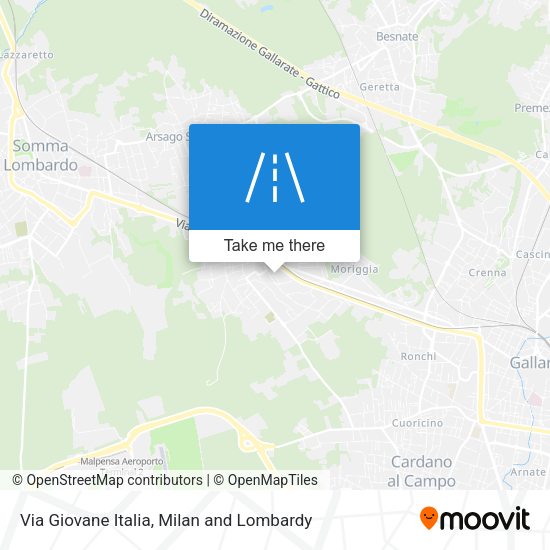 Via Giovane Italia map