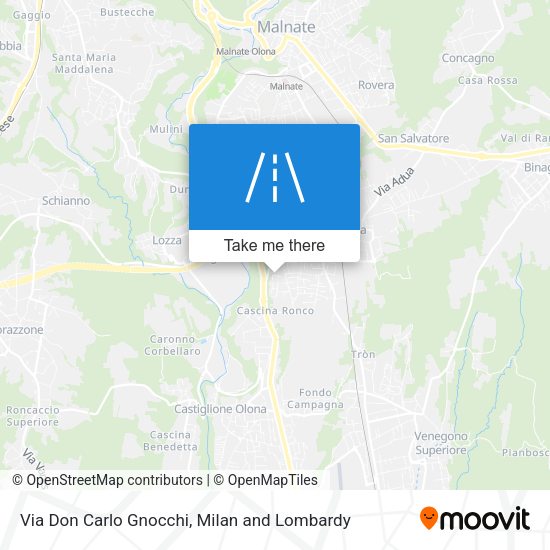 Via Don Carlo Gnocchi map