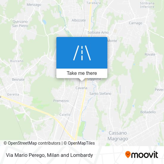Via Mario Perego map