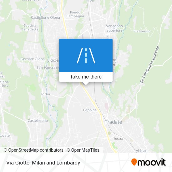 Via Giotto map