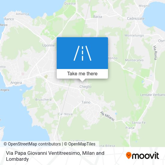 Via Papa Giovanni Ventitreesimo map