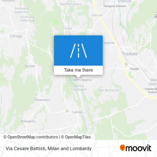 Via Cesare Battisti map