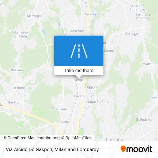 Via Alcide De Gasperi map
