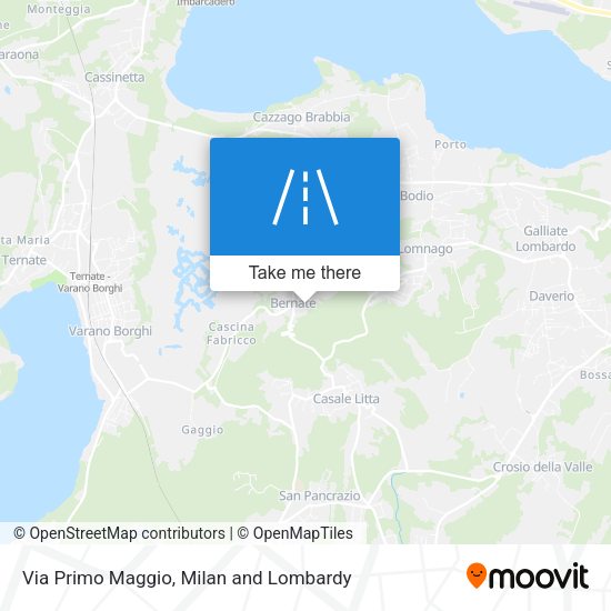 Via Primo Maggio map