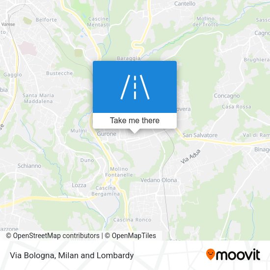 Via Bologna map