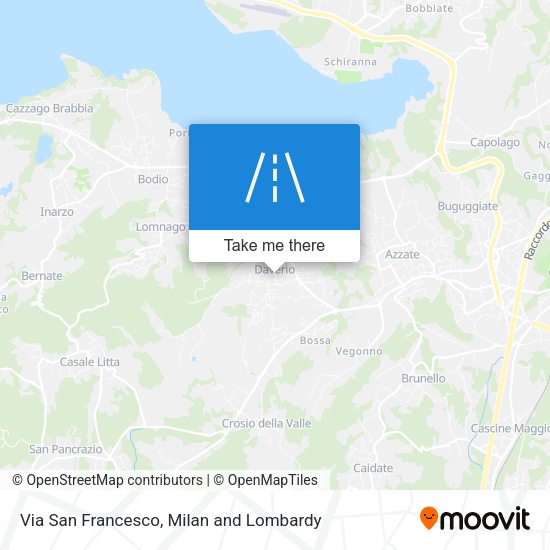 Via San Francesco map