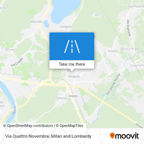Via Quattro Novembre map
