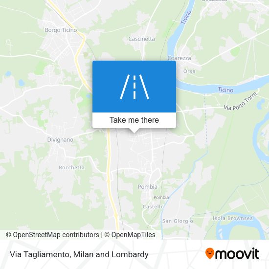 Via Tagliamento map