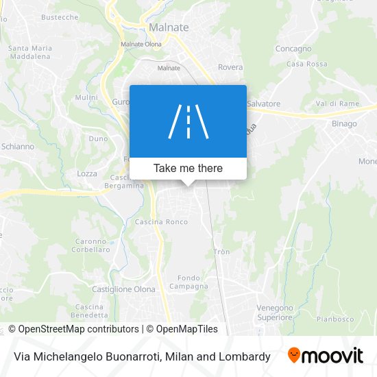 Via Michelangelo Buonarroti map