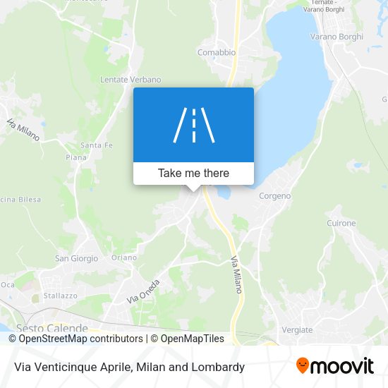 Via Venticinque Aprile map